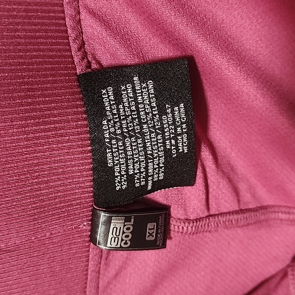32 DEGREES Pink Tech Skort XL 1X Hybrid Skirt Shorts Tennis Running Workout Golf - Picture 9 of 13